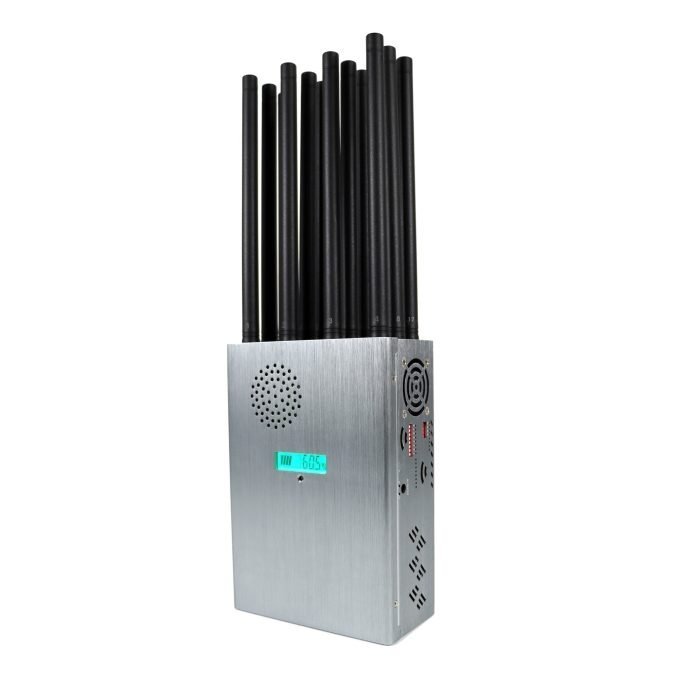 2 bands portable jammer with 12 antennas design