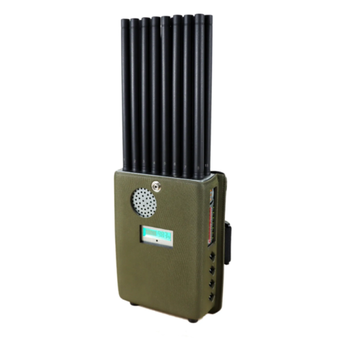 Handheld 18 Bands 5G Cellphone Signal Jammer With Nylon Cover, Blocking 2G 3G 4G 5G Wi-Fi GPS UHF VHF,18Watt Jamming up to 25m