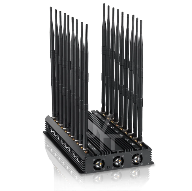 18 Bands Desktop 5G Cell Phone Signal Jammer Blocking 2G 3G 5g WiFi RF Signals 48W