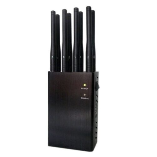 4W High power 8 antennas portable 2G 3G 4G CellPhone GPS WiFi Jammer