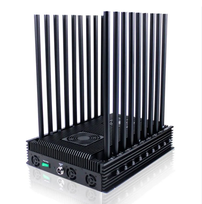 Powerful 18 Antennas 2G 3G 4G 5G GPS WIFI RF Signals Jammer Output Power 142W