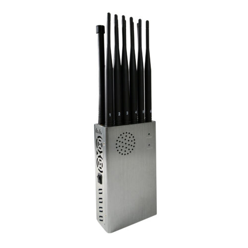 Portable WIFI Jammer with 12 Antennas 4G/3G/2G +WiFi2.4G/5.8G+ GPSL1 +LOJACK+RC433 315 868